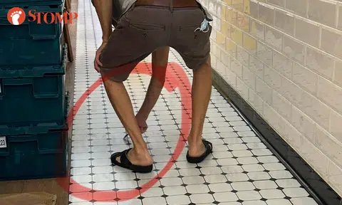 Stomper loses appetite after staffer allegedly uses diner's spoon to scrape floor at VivoCity eatery