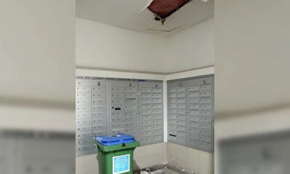 Sewage water rains down after pipes burst at Clementi private flat block