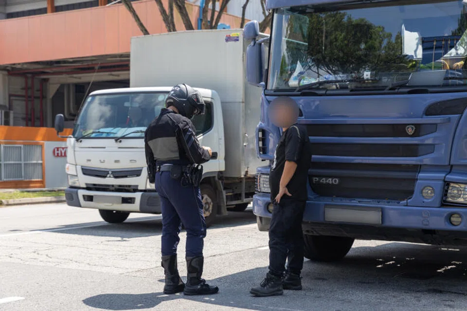 A total of 192 heavy vehicles were stopped for checks