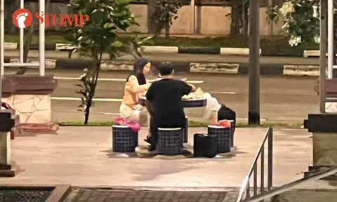Is couple having 'steamboat' in public space breaking the law?