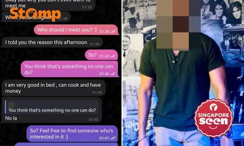 Woman rejects man who says he's 'good in bed, can cook and has money' — but he refuses to give up