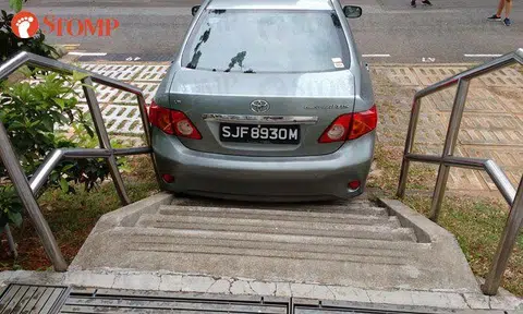 No stairway to heaven here, just one leading to this Toyota