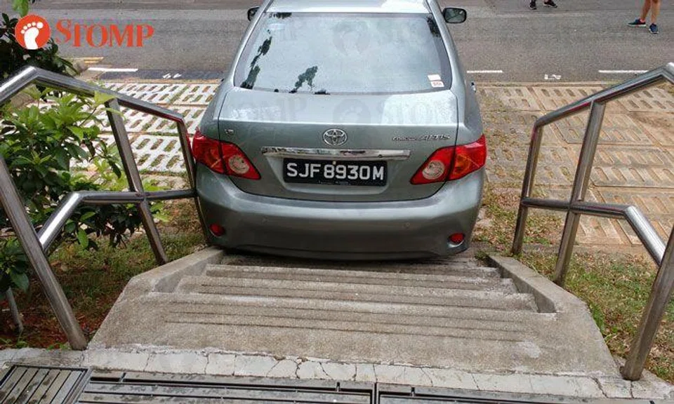 No stairway to heaven here, just one leading to this Toyota