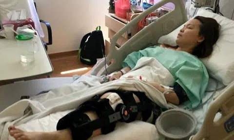 I remember the car coming towards me, but I couldn't do anything: Woman who was flung from bike in fatal AYE accident