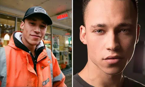 Construction worker becomes model after photo gets posted by passerby