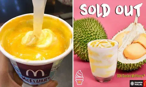 Planning to visit Malaysia for Durian McFlurry? It's sold out... till 2018