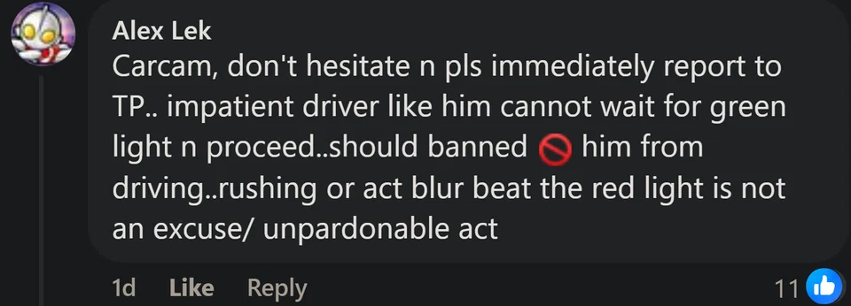 Comment asking to report