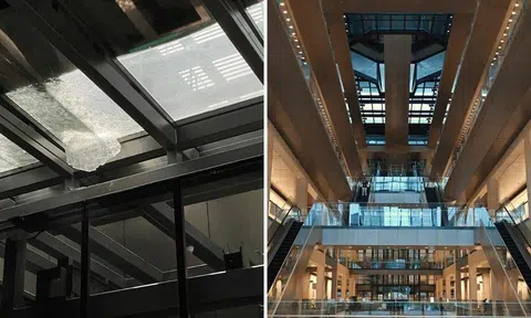 Woman gets trapped in lift after glass panel falls from Supreme Court building's facade