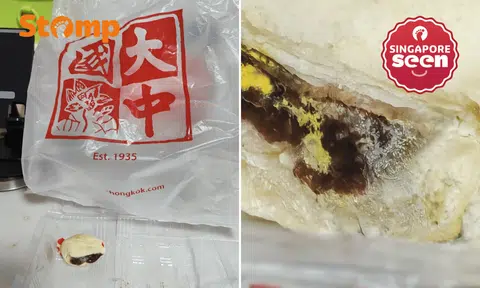 Tai Chong Kok baked red bean pastry that was mouldy. 