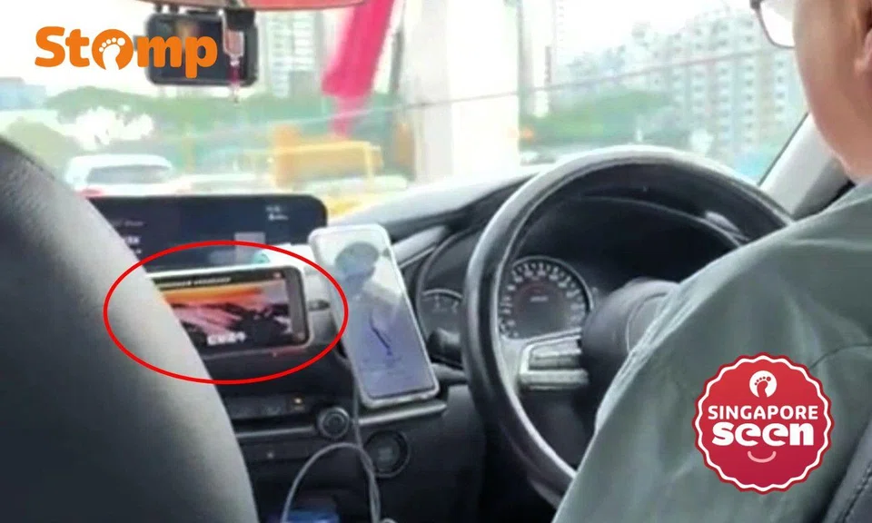 Tada driver watches video while driving