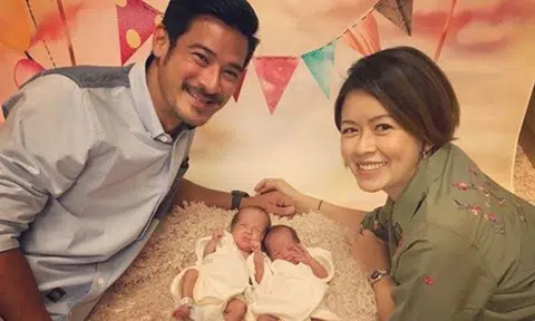 It's twins for Melody Chen and Randall Tan after trying for 9 years