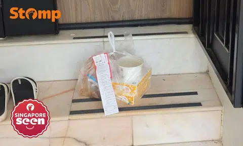 Delivery rider suspended after leaving GrabFood order on doorstep