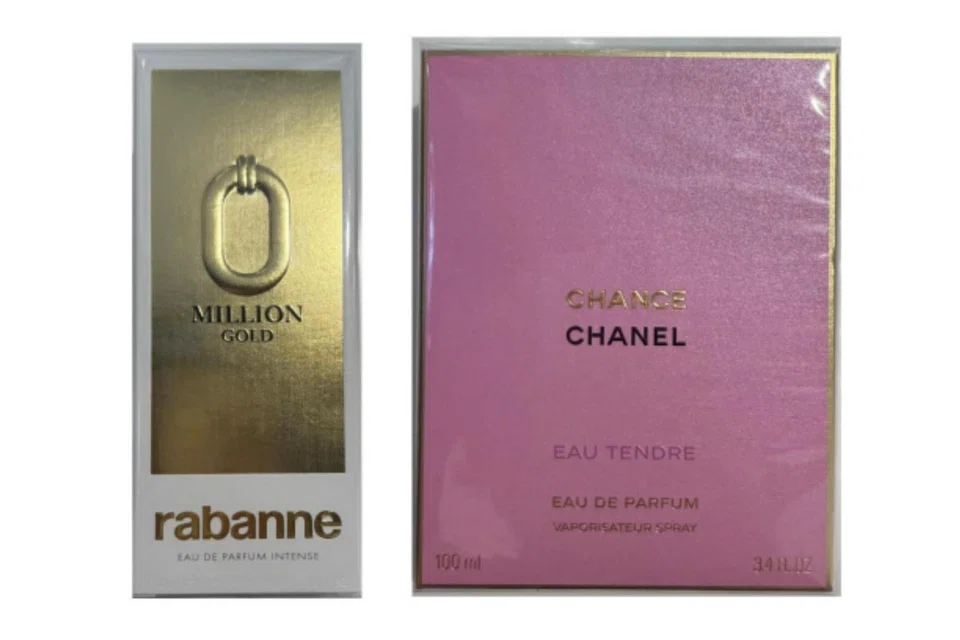 Two bottles of perfume were recovered from a 43-year-old Irish man.