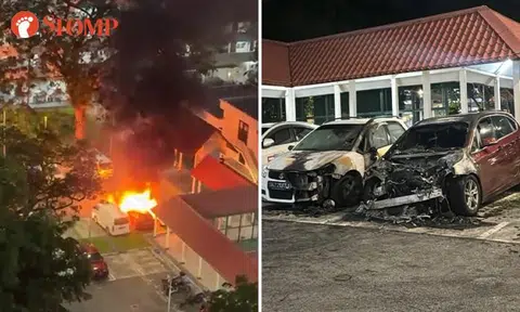 Explosions heard as fire erupts in Bedok North carpark