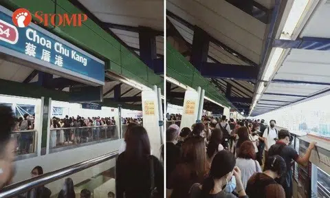 Stomper: "Once I reached the top platform, there was a massive crowd waiting for the next train."