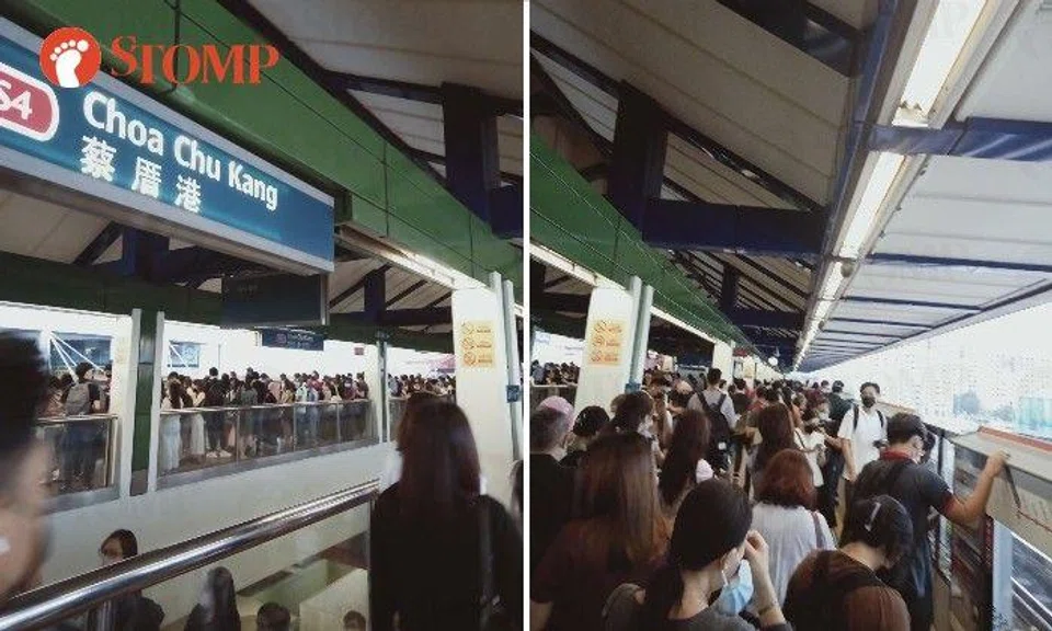 Stomper: "Once I reached the top platform, there was a massive crowd waiting for the next train."