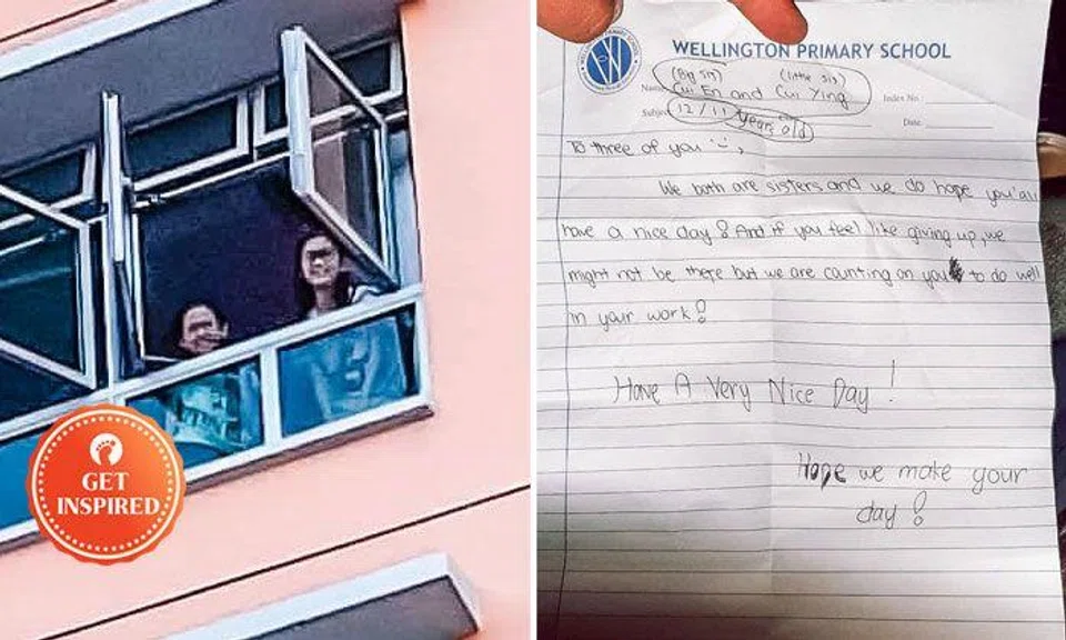 Primary school students toss heartwarming note to pest control workers at Canberra Walk