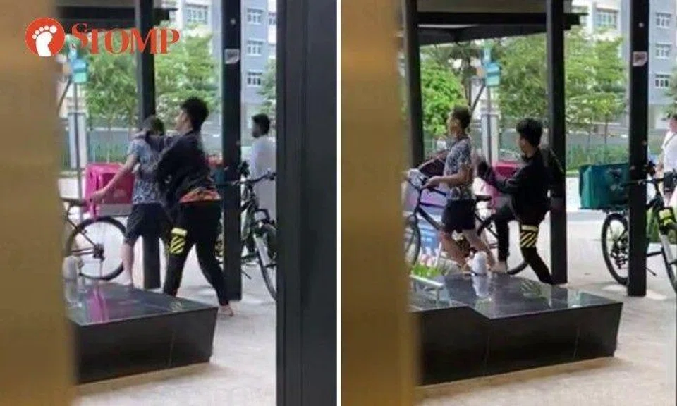 Stomper Anonymous shared the 16-second video of the teen punching and kicking the man multiple times in the back