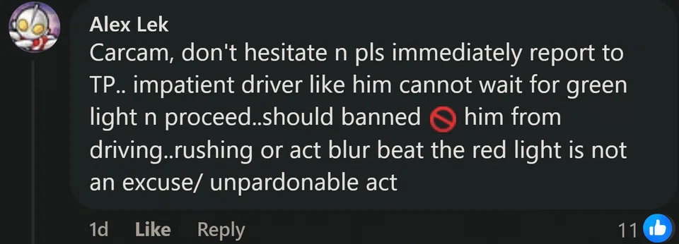 Comment asking to report