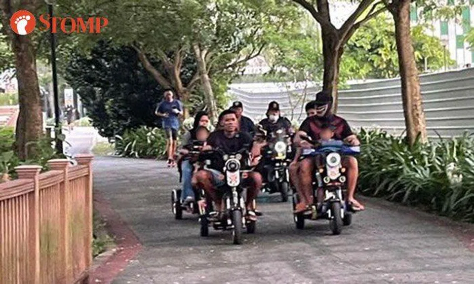 Group of PMA riders at Alexandra Park Connector look like a 'biker gang', says Stomper