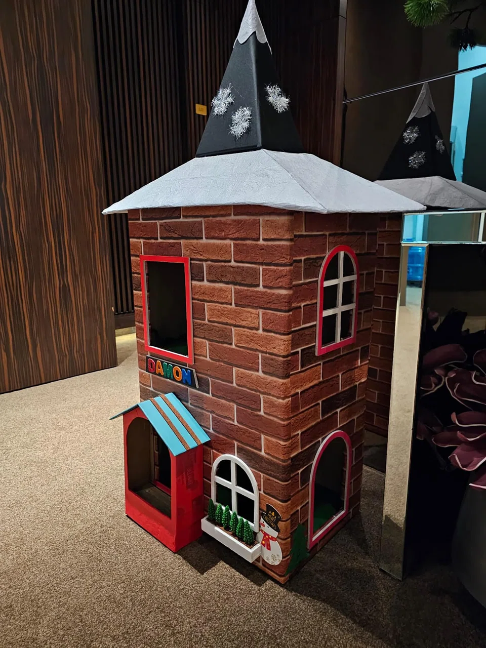 Each shelter has its own distinct character, sometimes decorated to reflect the spirit of seasonal festivities.