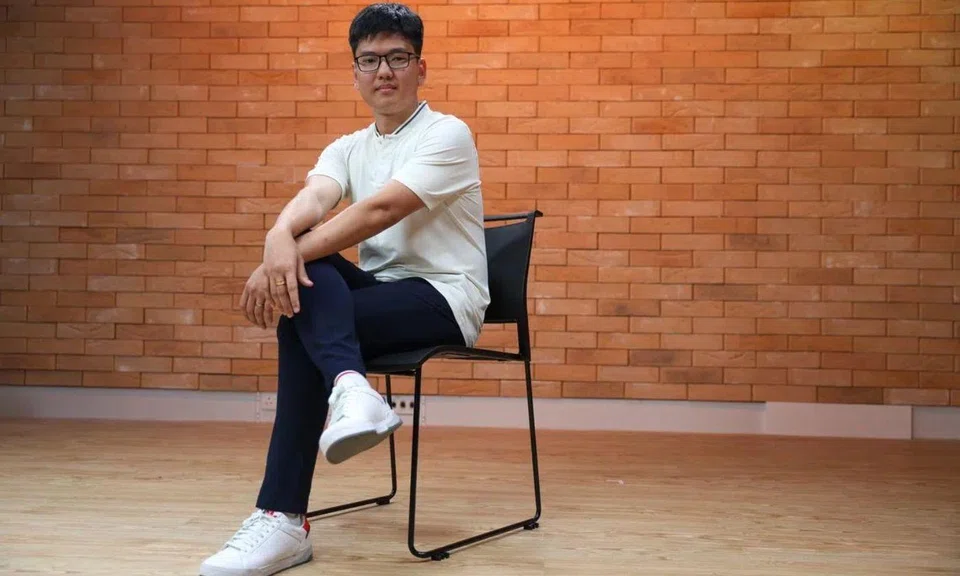 Sergeant Eugene Wee sitting on a chair