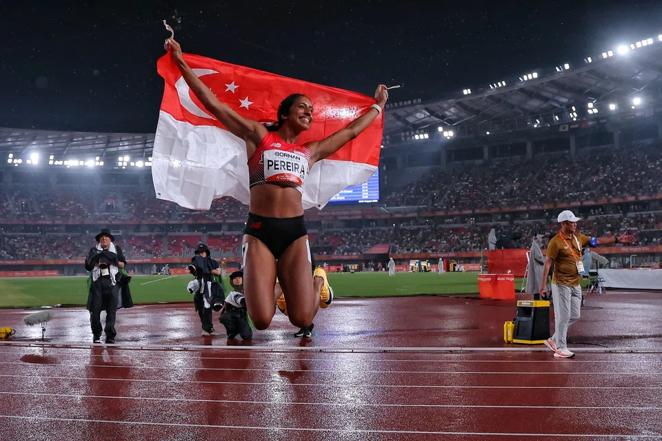 Shanti Pereira wins 200m gold at Asian Games