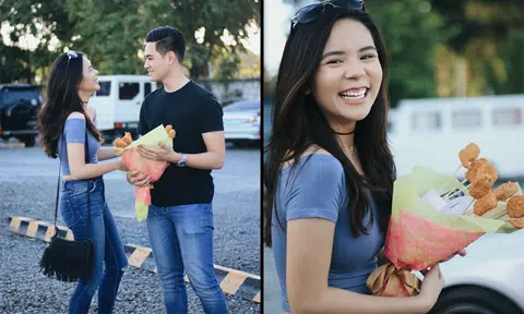 Fast-food fan who doesn't like flowers gets bouquet of chicken nuggets instead