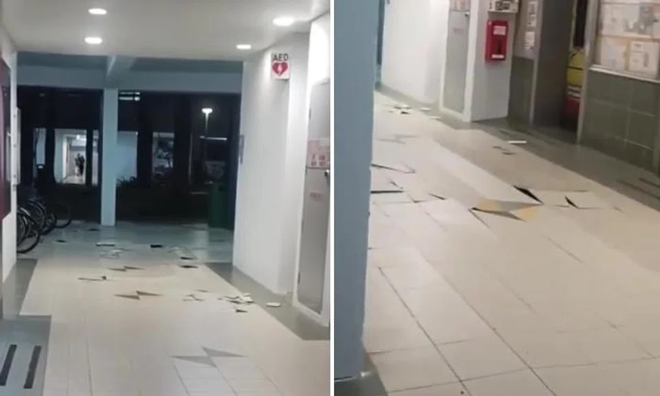 Floor tiles popping up on their own in Yew Tee lift lobby due to change in temperature and age: MP