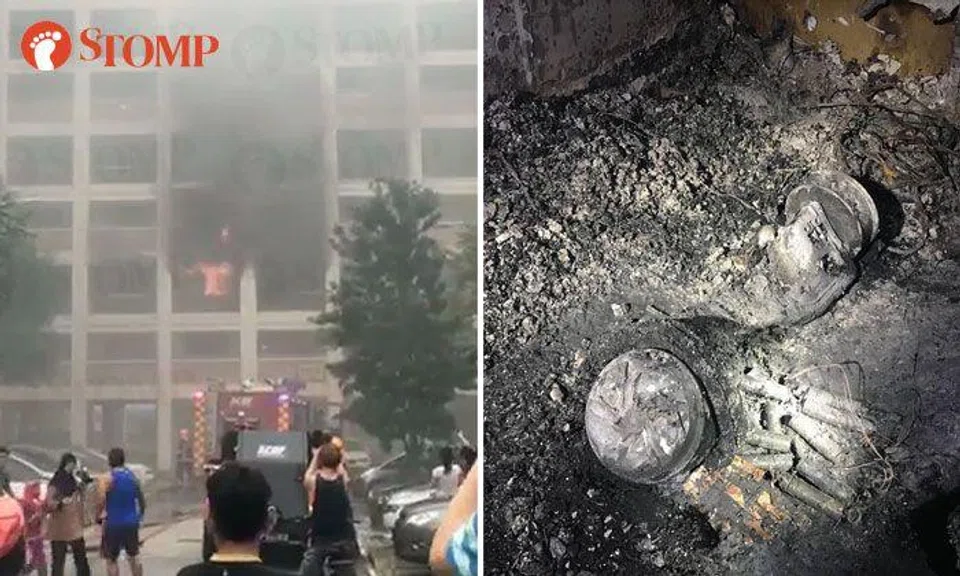Charging of PMD caused Tampines unit to be engulfed in flames