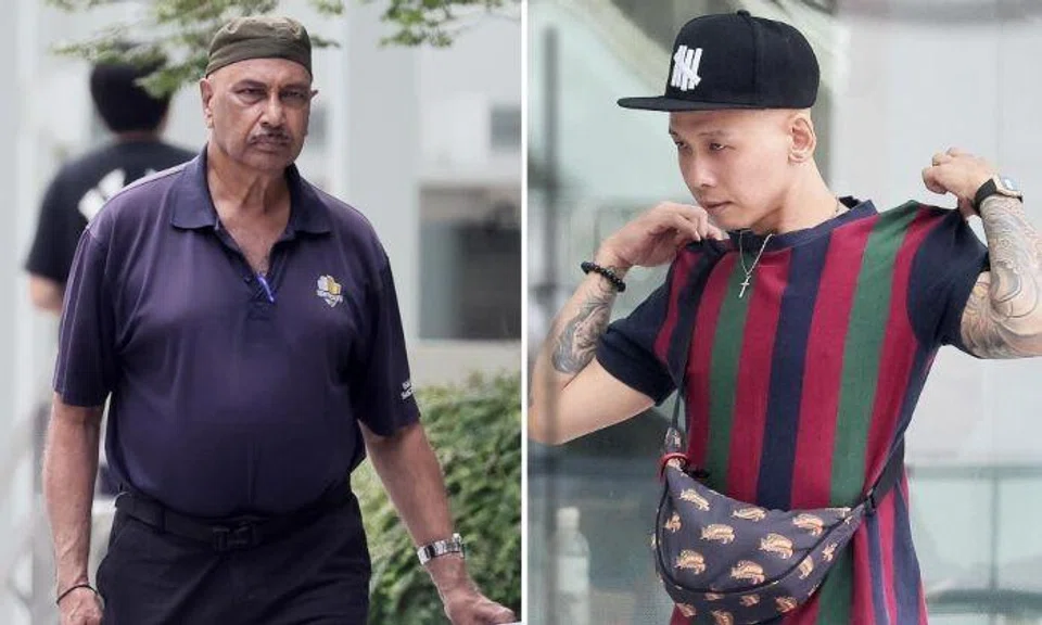 Alexandra Central Mall security officer Sandhu D.S. is accused of using criminal force against a food delivery rider and two others who intervened. ST PHOTO: KELVIN CHNG