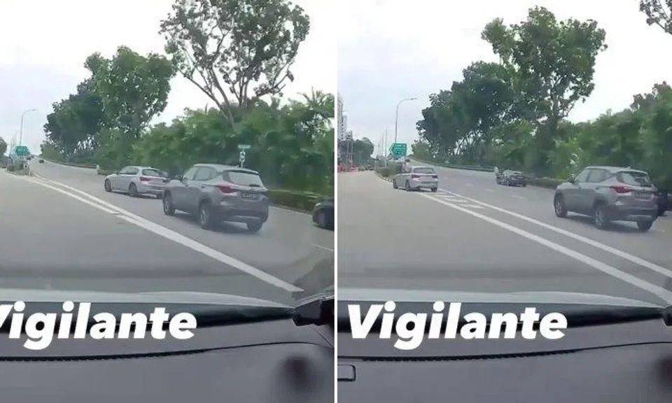 A BMW driver was caught on camera dangerously cutting across two lanes of traffic at Bukit Timah Road on Thursday (June 30).