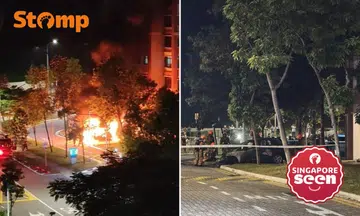 Stomper Des saw the fire at 8pm on March 23.