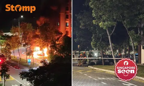 Stomper Des saw the fire at 8pm on March 23.