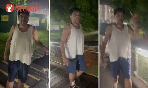 Stomper JTT shared a video of the encounter on Oct 21 at 10.25pm.