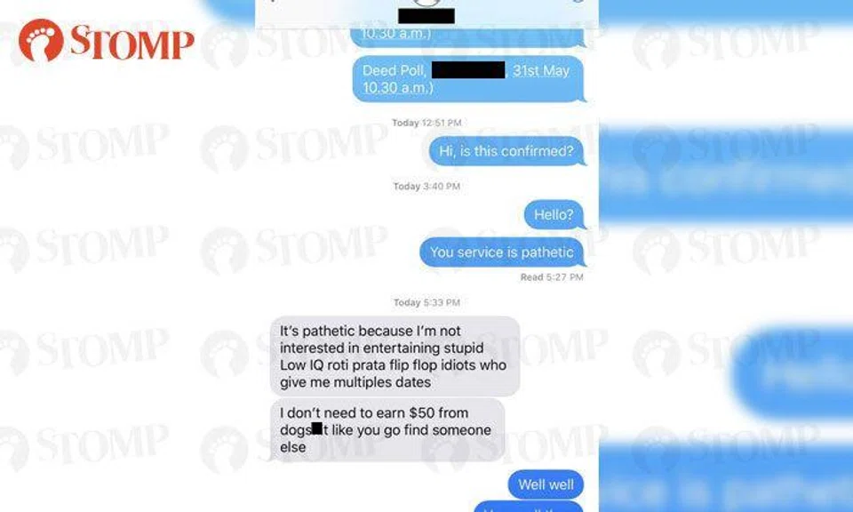Law firm that called customer 'retarded' now calls another client 'dogs**t'