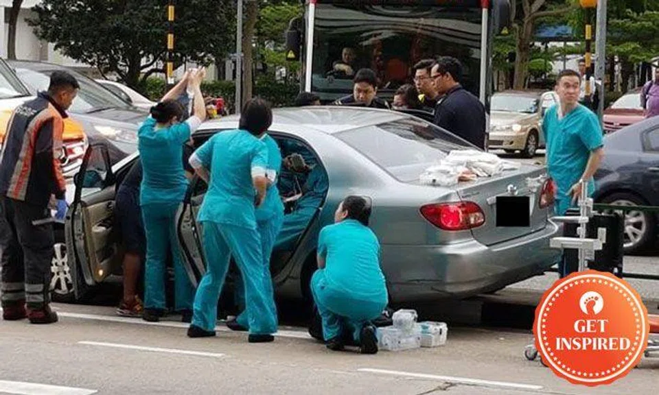 Kudos to Farrer Park Hospital nurses and doctors for rushing to rescue driver who suffered stroke