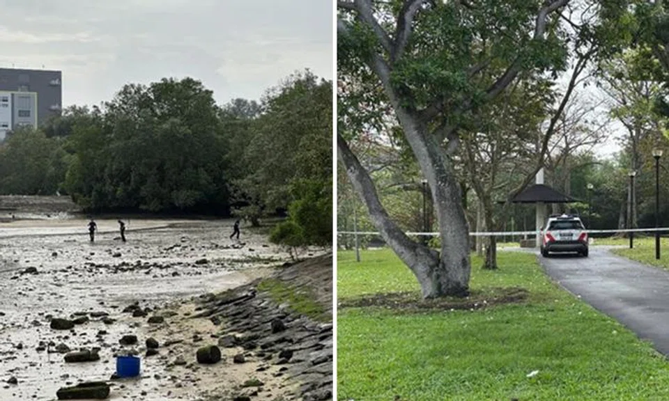 Police received a call for assistance at 8.30am that day, and the body was retrieved. PHOTOS: ST READER