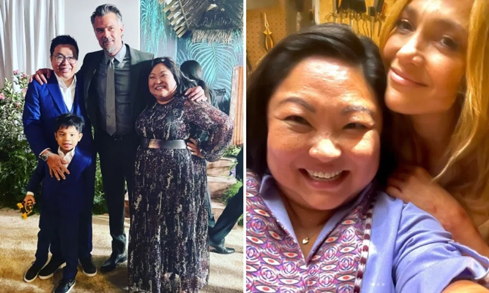 Singapore actress Selena Tan attended the Los Angeles premiere of Shotgun Wedding starring Jennifer Lopez and Josh Duhamel on Jan 18.