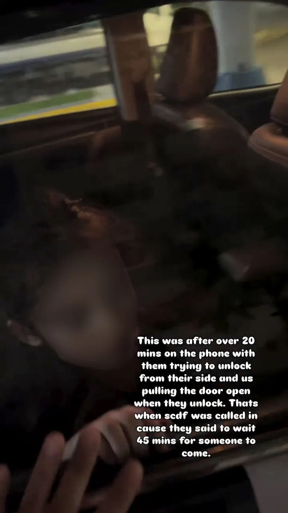 SCDF called after girl gets trapped in GetGo car in Woodlands