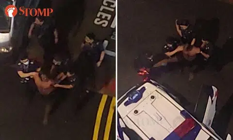 Man hurls vulgarities and kicks police during drunken ruckus in Yishun: 'Why you scared?'