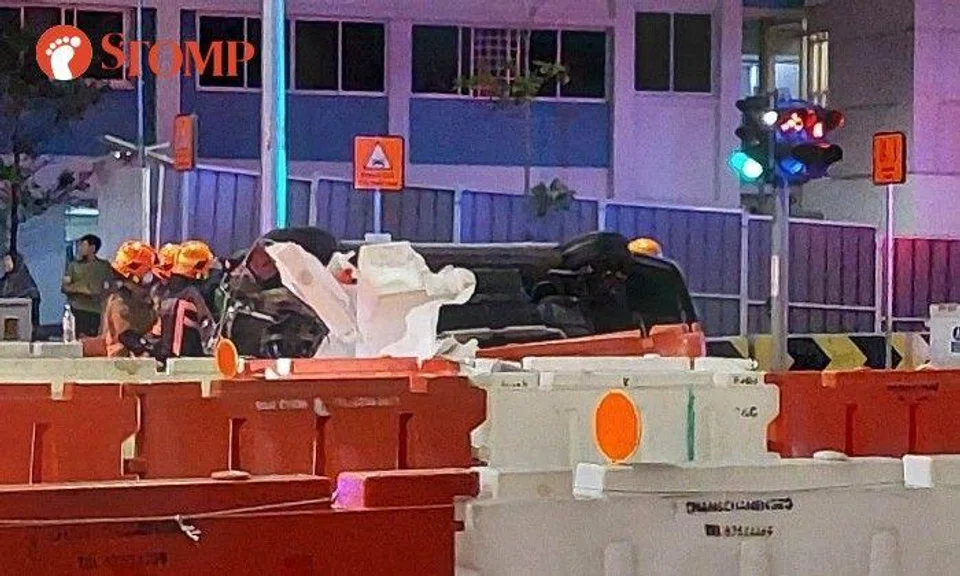 "The fire engines were already there," said the Stomper, who shared photos of the accident.