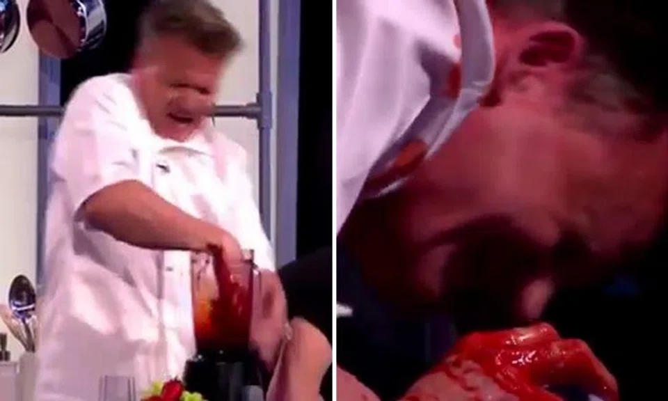 Gordon Ramsay 'severs hand' in front of horrified live audience