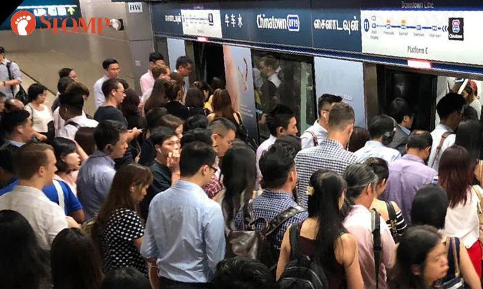 Defective train behind peak hour delays on Downtown Line
