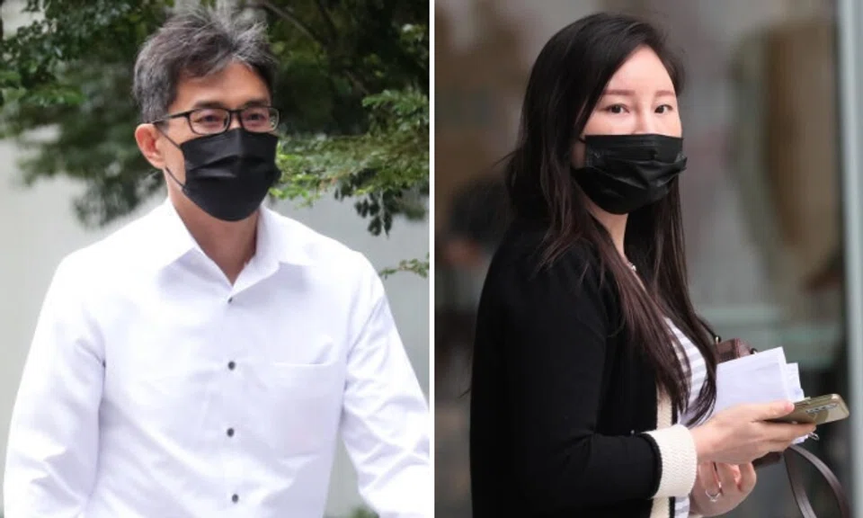 Teo Hwee Peng was convicted of eight graft charges for receiving cash and sex from Liang Qinglan on multiple occasions in 2018 and 2019. Photos: The Straits Times