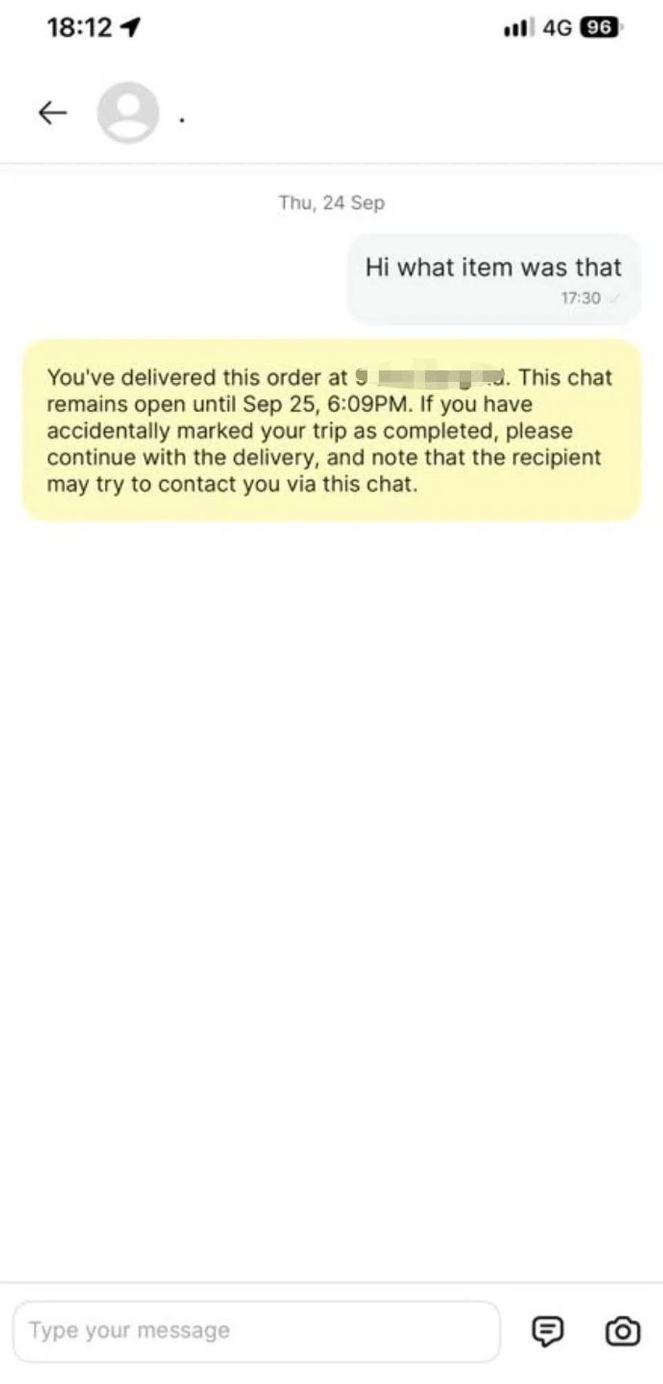 GrabFood rider, delivery rider, customer rubbish