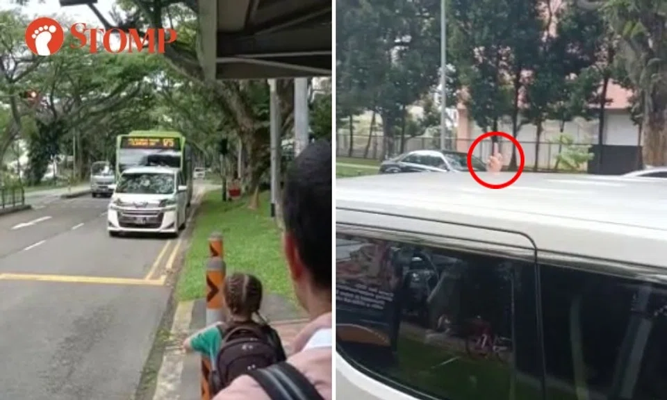 Sharing a video of the incident, Stomper Ethan said it happened at Depot Road on March 7 at 2.55pm.