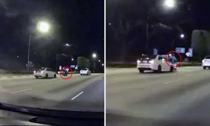 Shocking video shows driver ramming into motorcyclist on PIE and ...