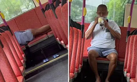 Uncle performs lewd act while lying down on bus seats