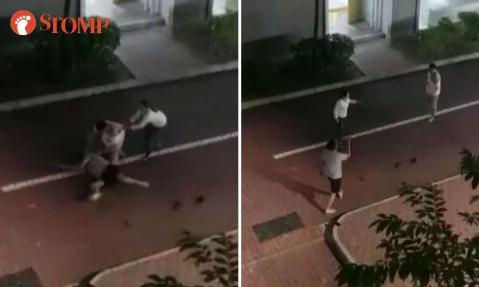 Torn shirts, bloody faces in fight between 2 men at Wellington Circle